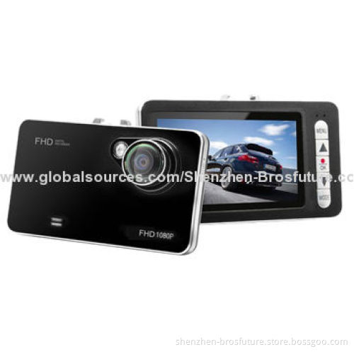 Car DVR, HD 720P, 2.7-inch Screen, 120 Degrees Viewing Angle, G-sensor, SOS and Parking Surveillance